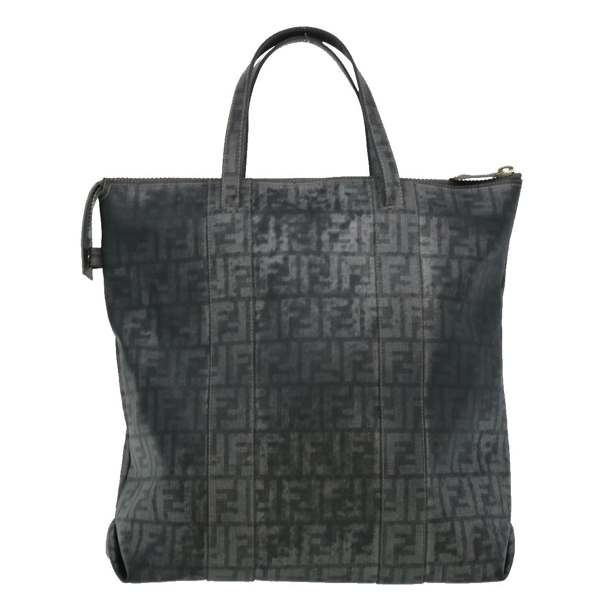 FENDI Zucca Canvas Tote Bag Gray 30392