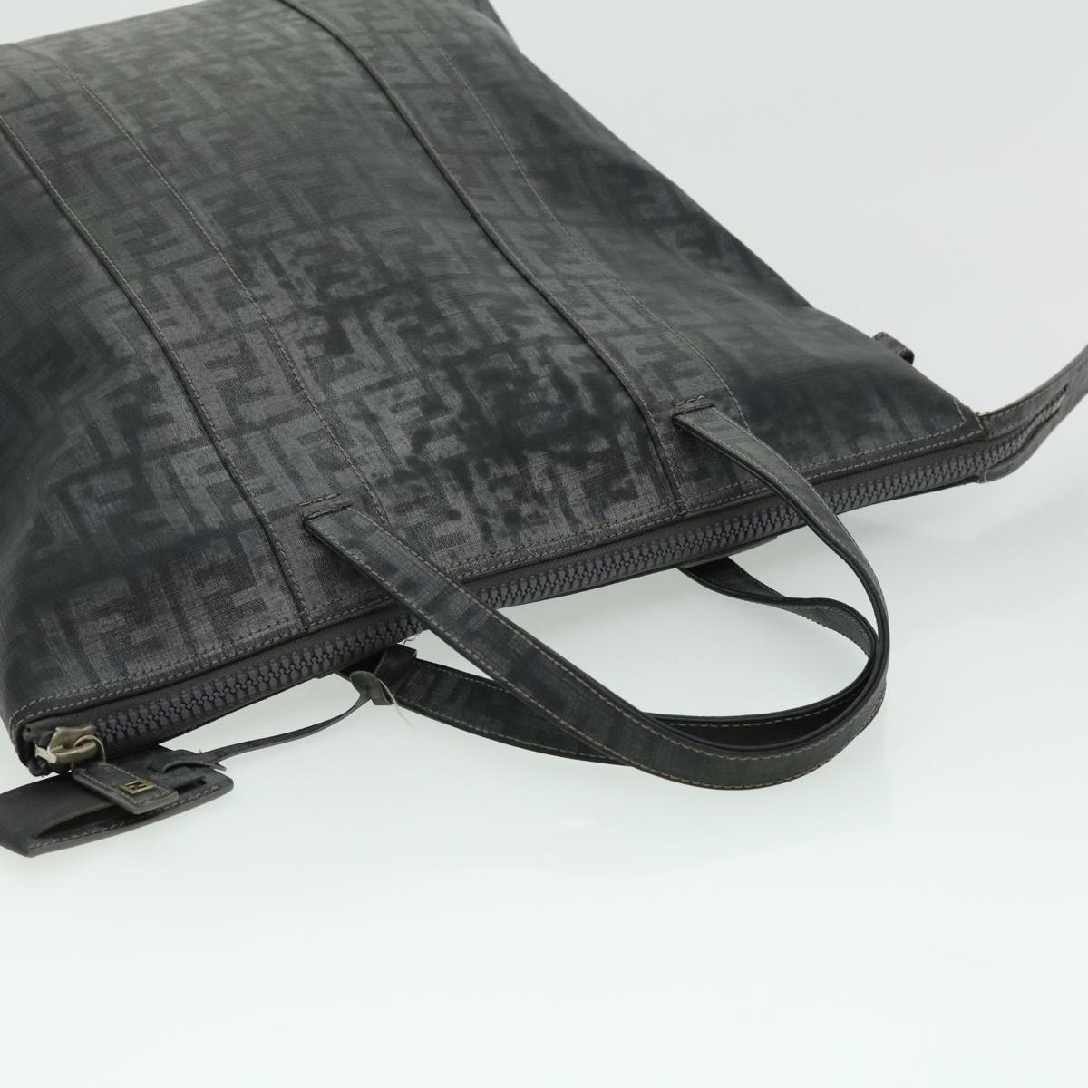 FENDI Zucca Canvas Tote Bag Gray 30392