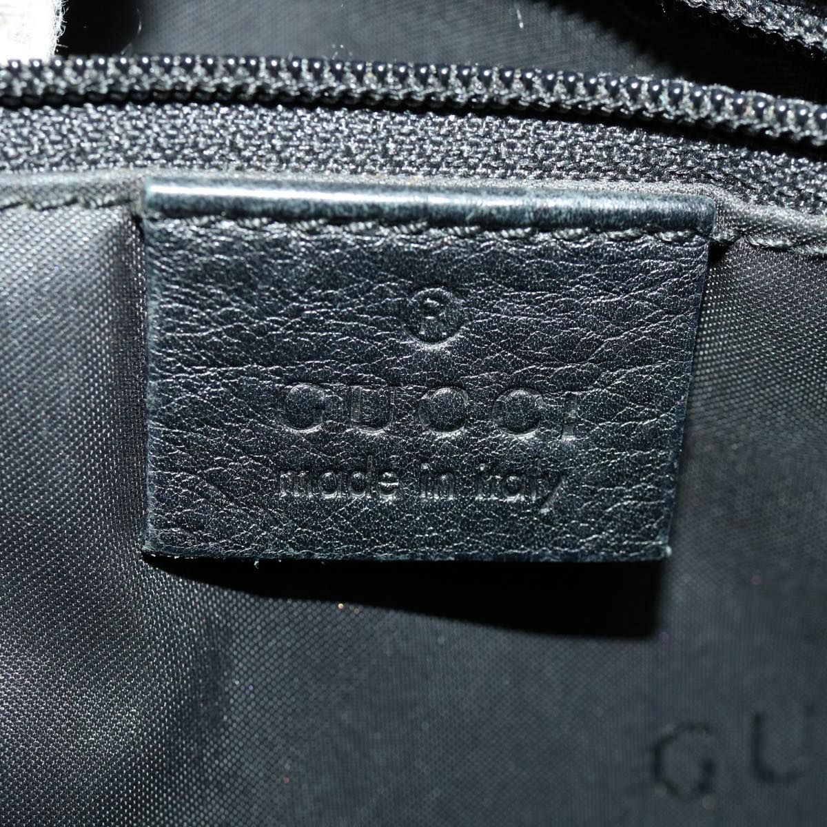 GUCCI Bamboo Shoulder Bag Leather Black 30395