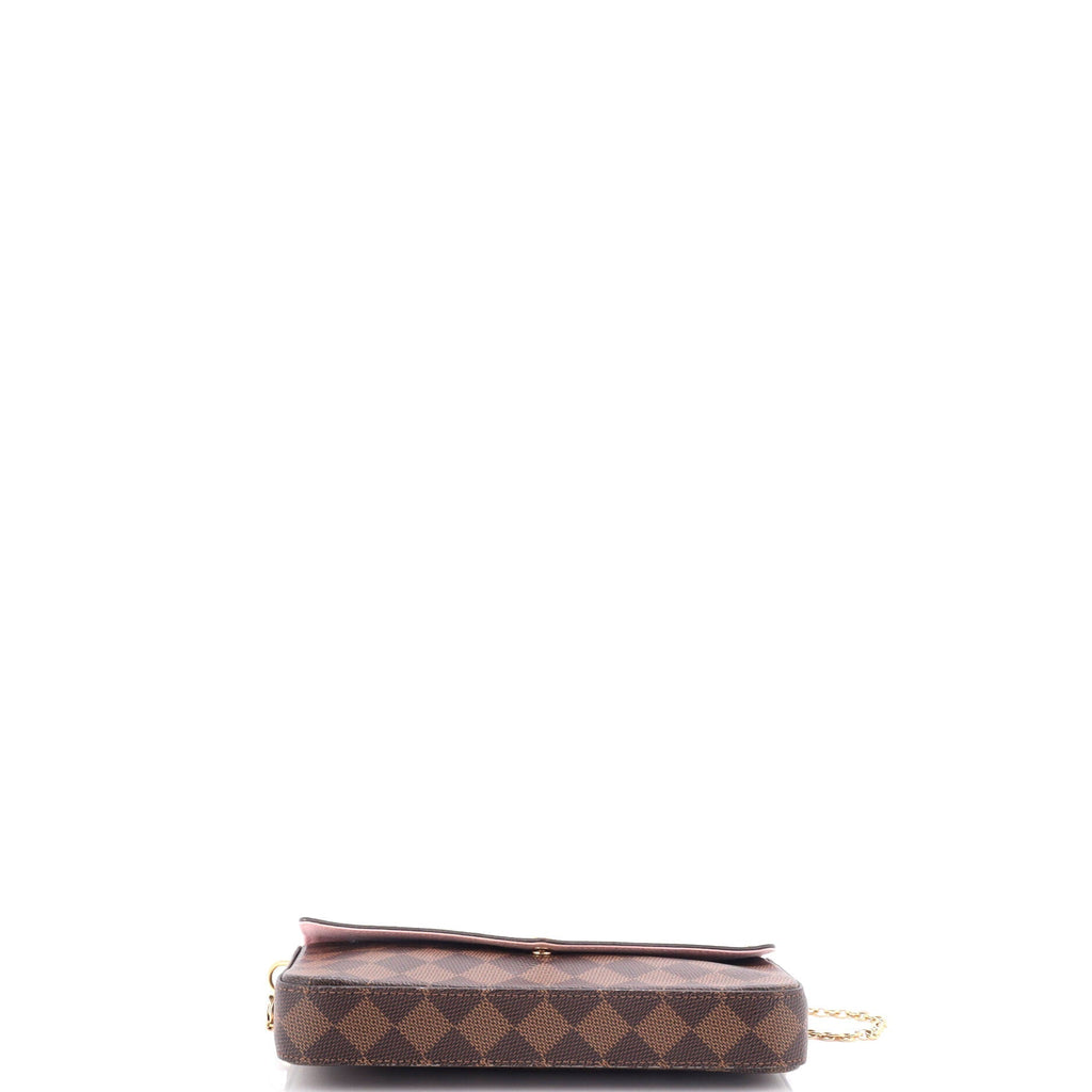 Louis Vuitton Felicie Pochette Flower Printed Studded Damier