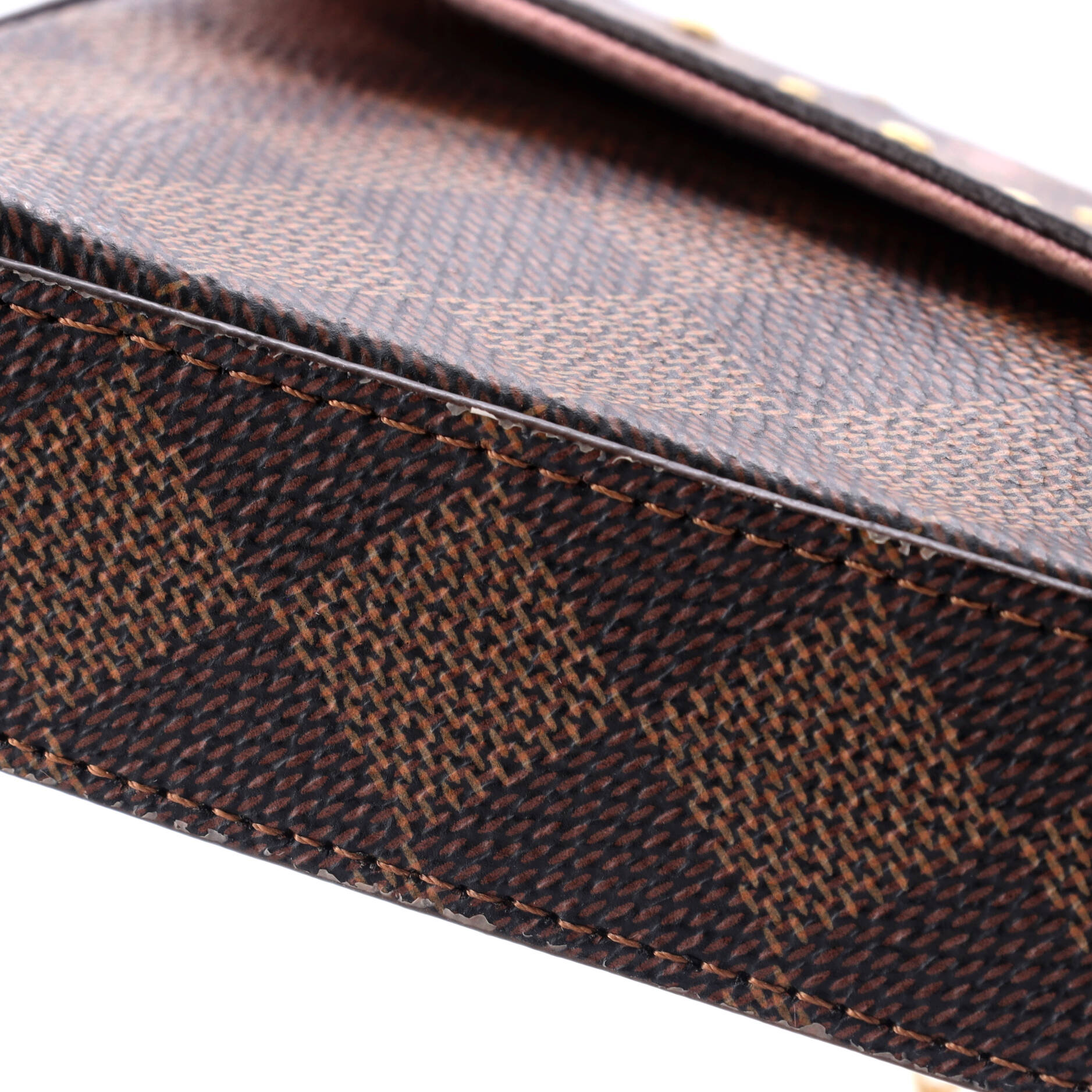 Louis Vuitton Felicie Pochette Flower Printed Studded Damier