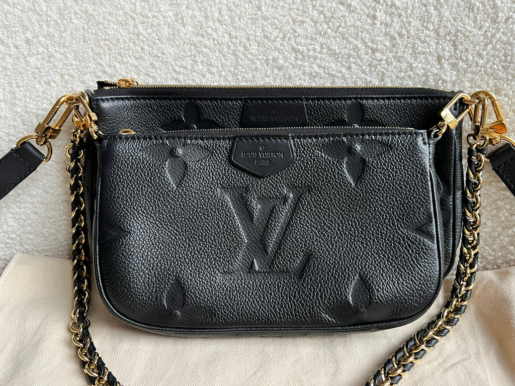 Louis Vuitton Multi Pochette Accessoires Black Empreinte (RRP £2140)