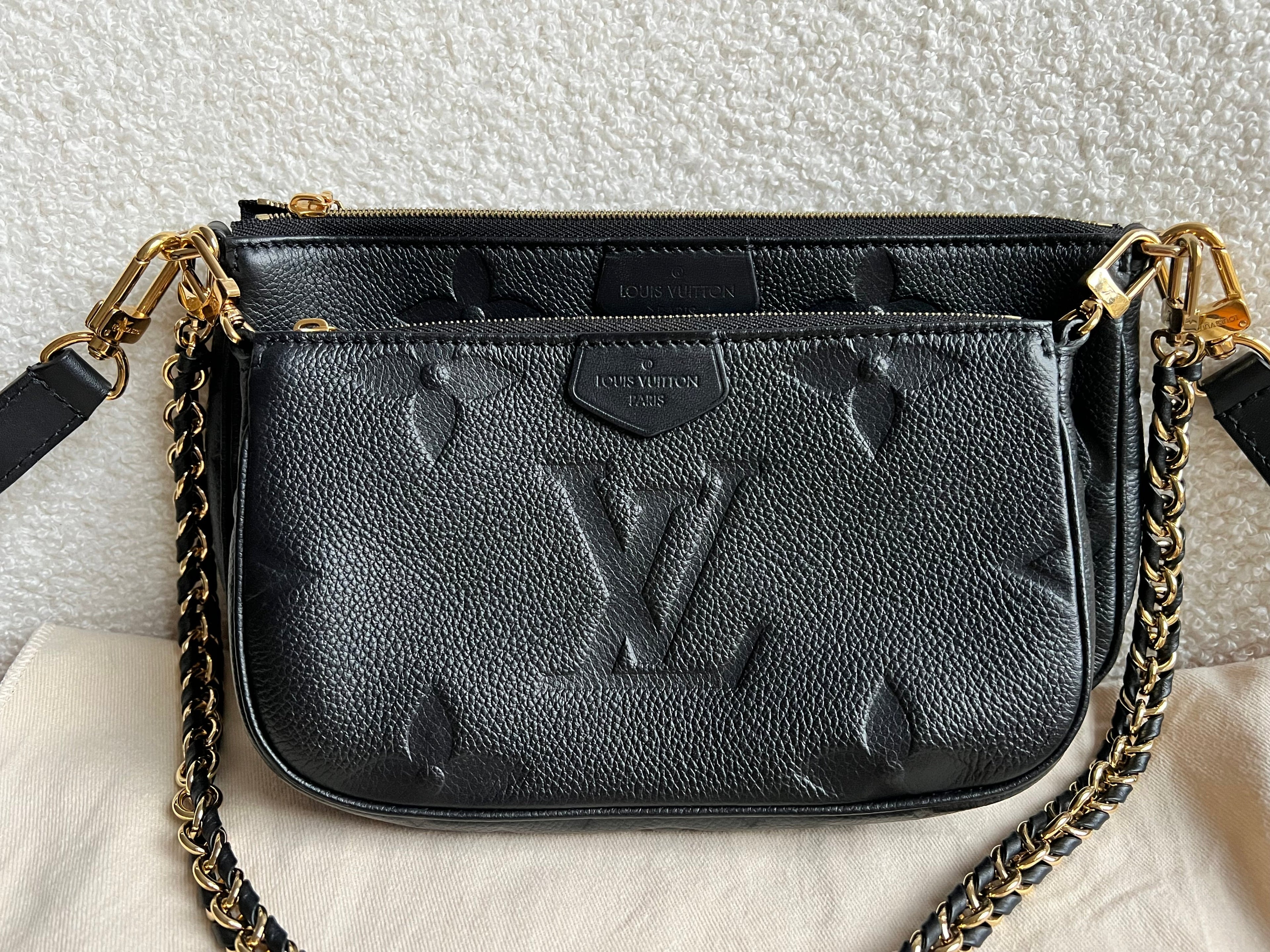 Louis Vuitton Multi Pochette Accessoires Black Empreinte (RRP £2140)