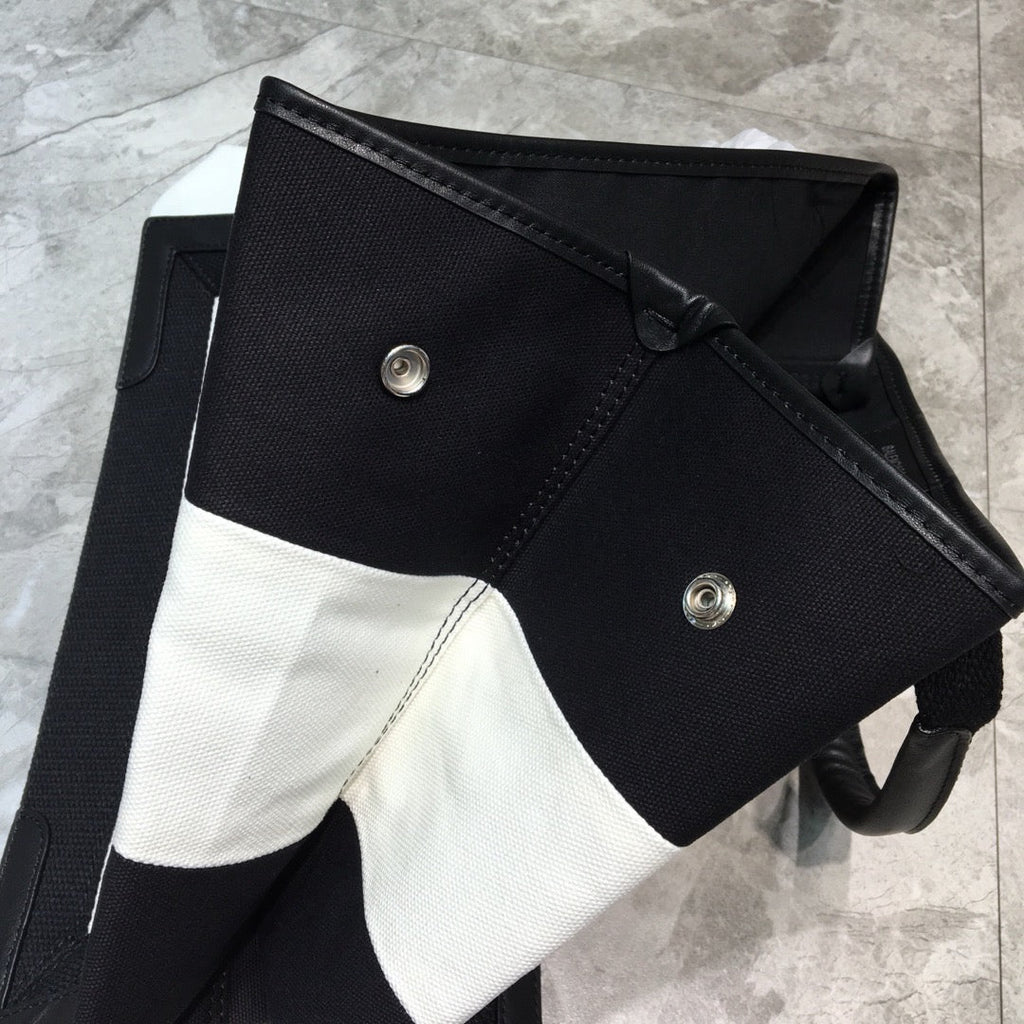 Balen Navy MeGLAMIum Cabas Tote Bag In Black And White, For Women,  Bags 14.1in/36cm
