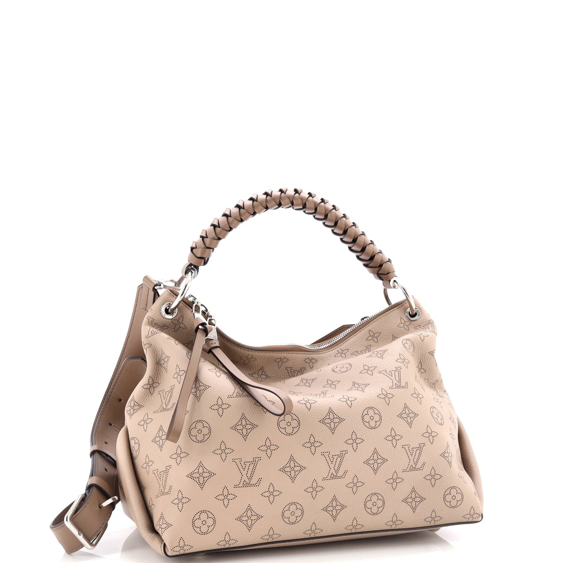 Louis Vuitton Braided Handle Beaubourg Hobo Mahina Leather MM