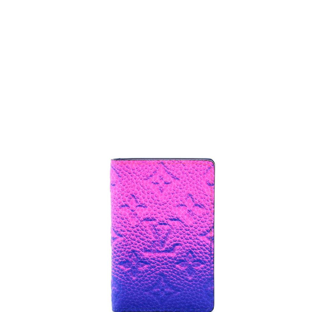 Louis Vuitton Pocket Organizer Limited Edition Illusion Monogram Taurillon Leather
