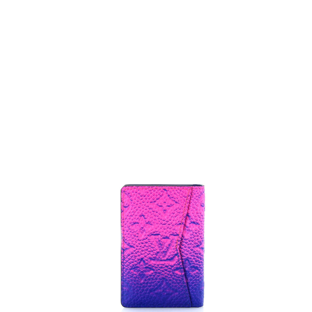 Louis Vuitton Pocket Organizer Limited Edition Illusion Monogram Taurillon Leather