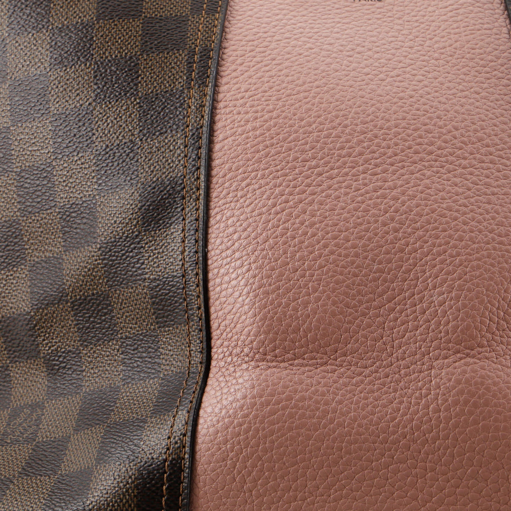 Louis Vuitton Jersey Handbag Damier with Leather