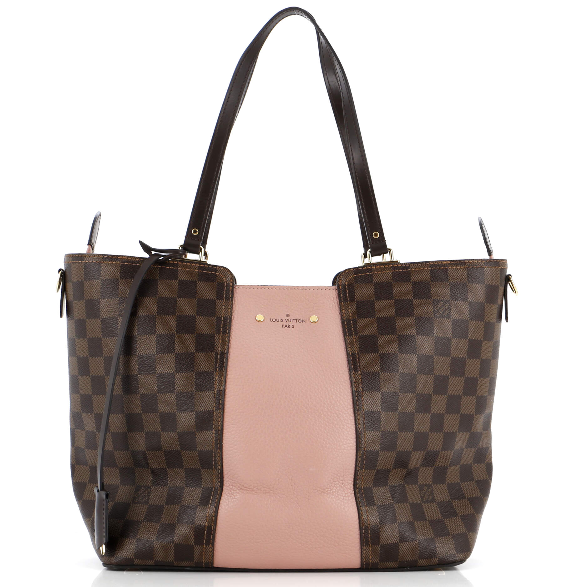 Louis Vuitton Jersey Handbag Damier with Leather