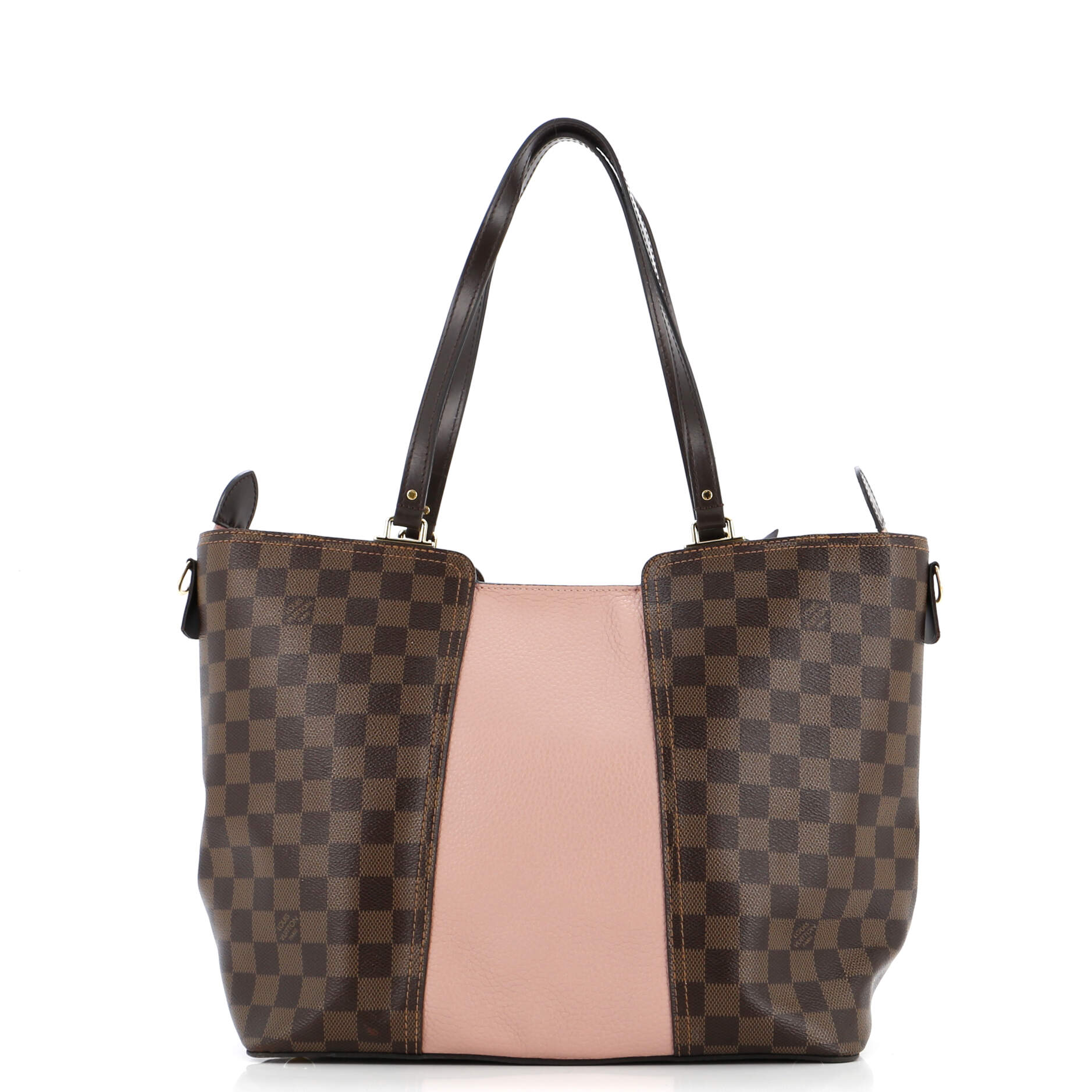 Louis Vuitton Jersey Handbag Damier with Leather