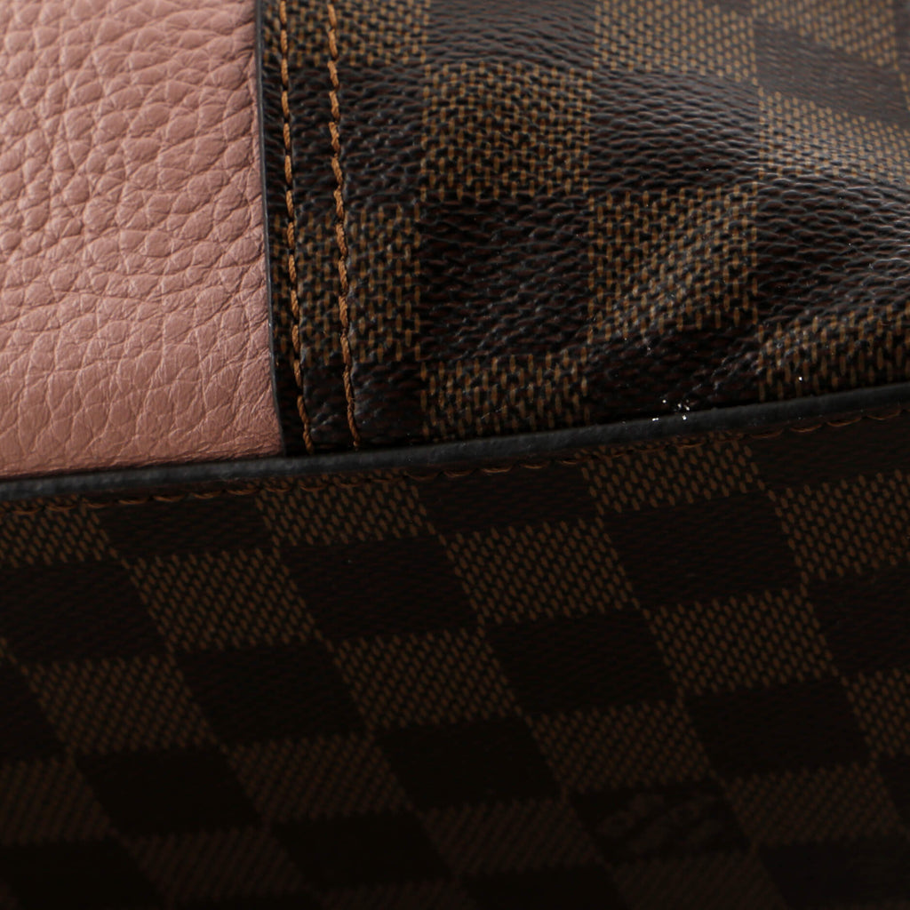 Louis Vuitton Jersey Handbag Damier with Leather