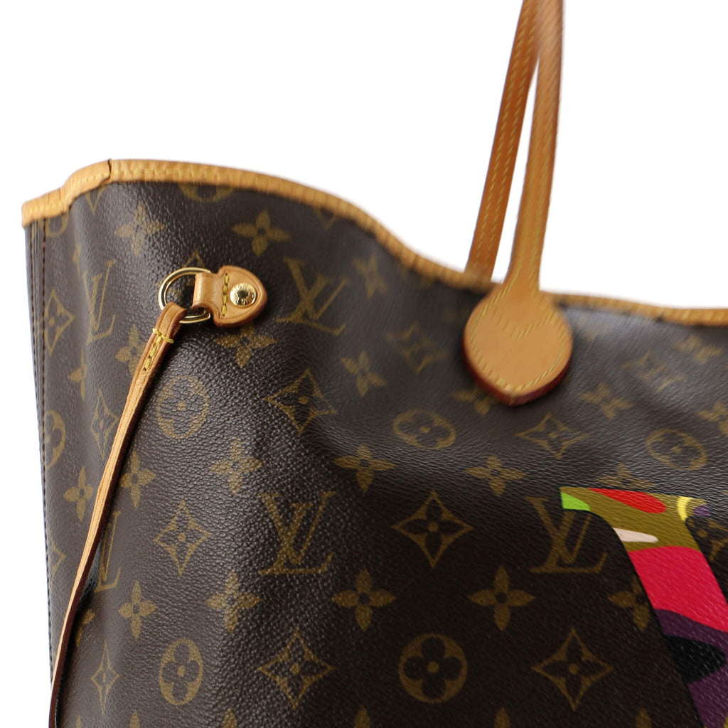 Louis Vuitton Neverfull Tote Limited Edition Monogram Murakami MOCA Hands GM