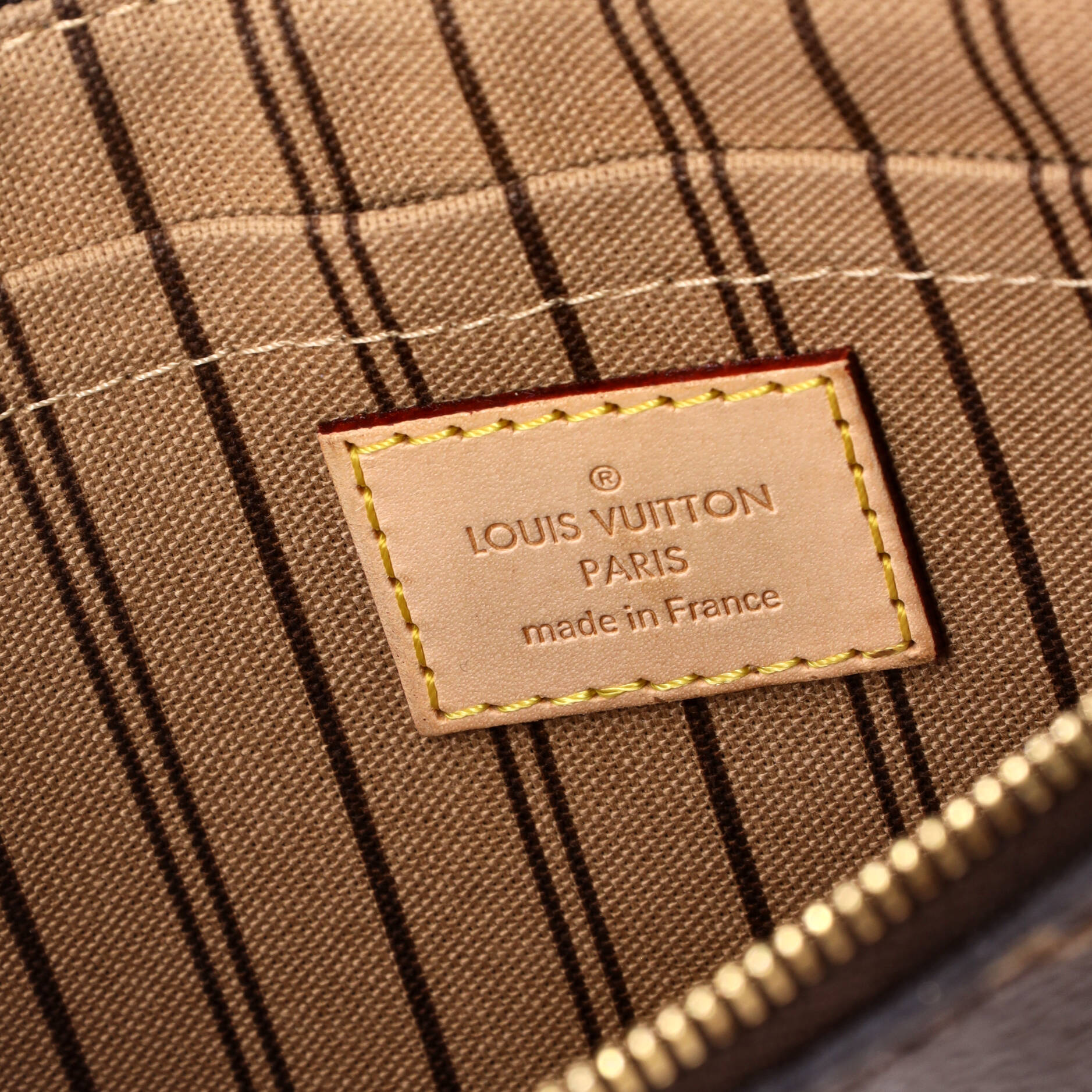 Louis Vuitton Neverfull Pochette Monogram Canvas Large