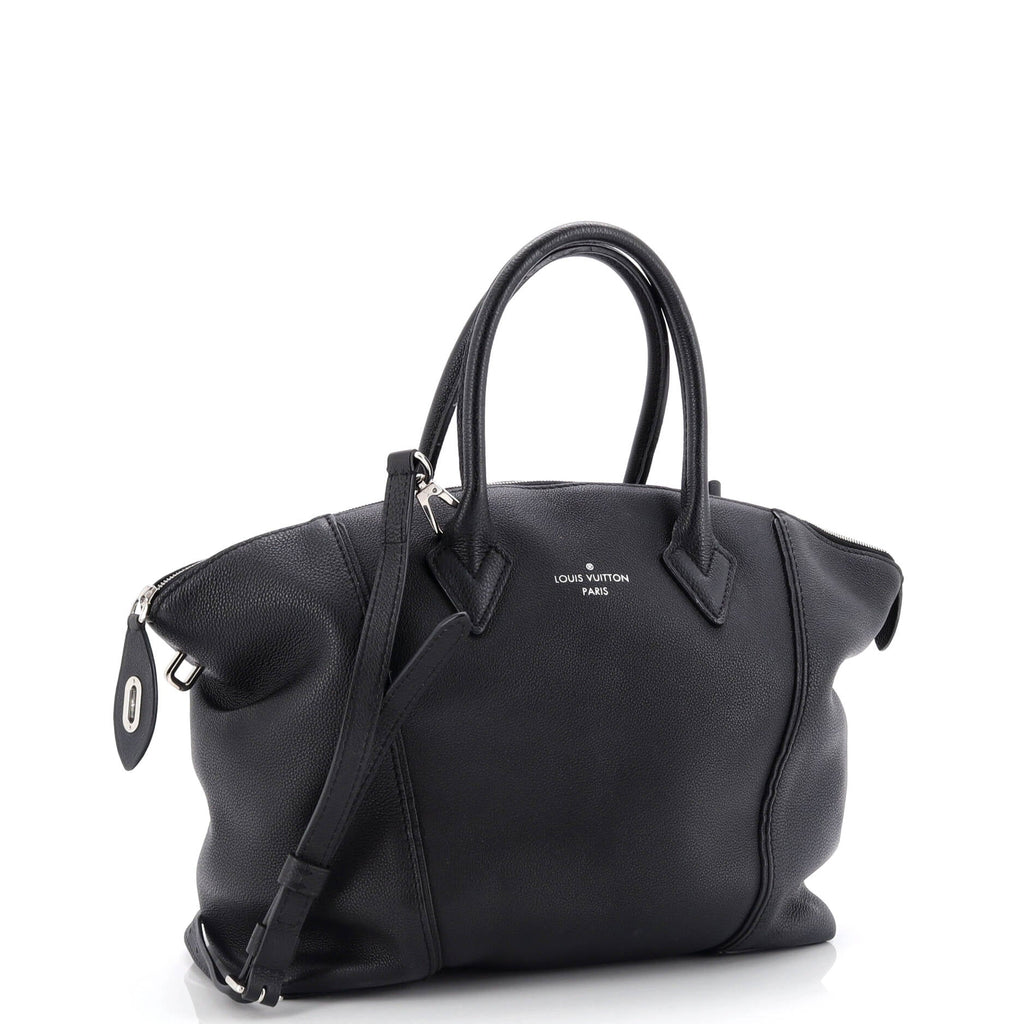 Louis Vuitton Soft Lockit Handbag Leather PM