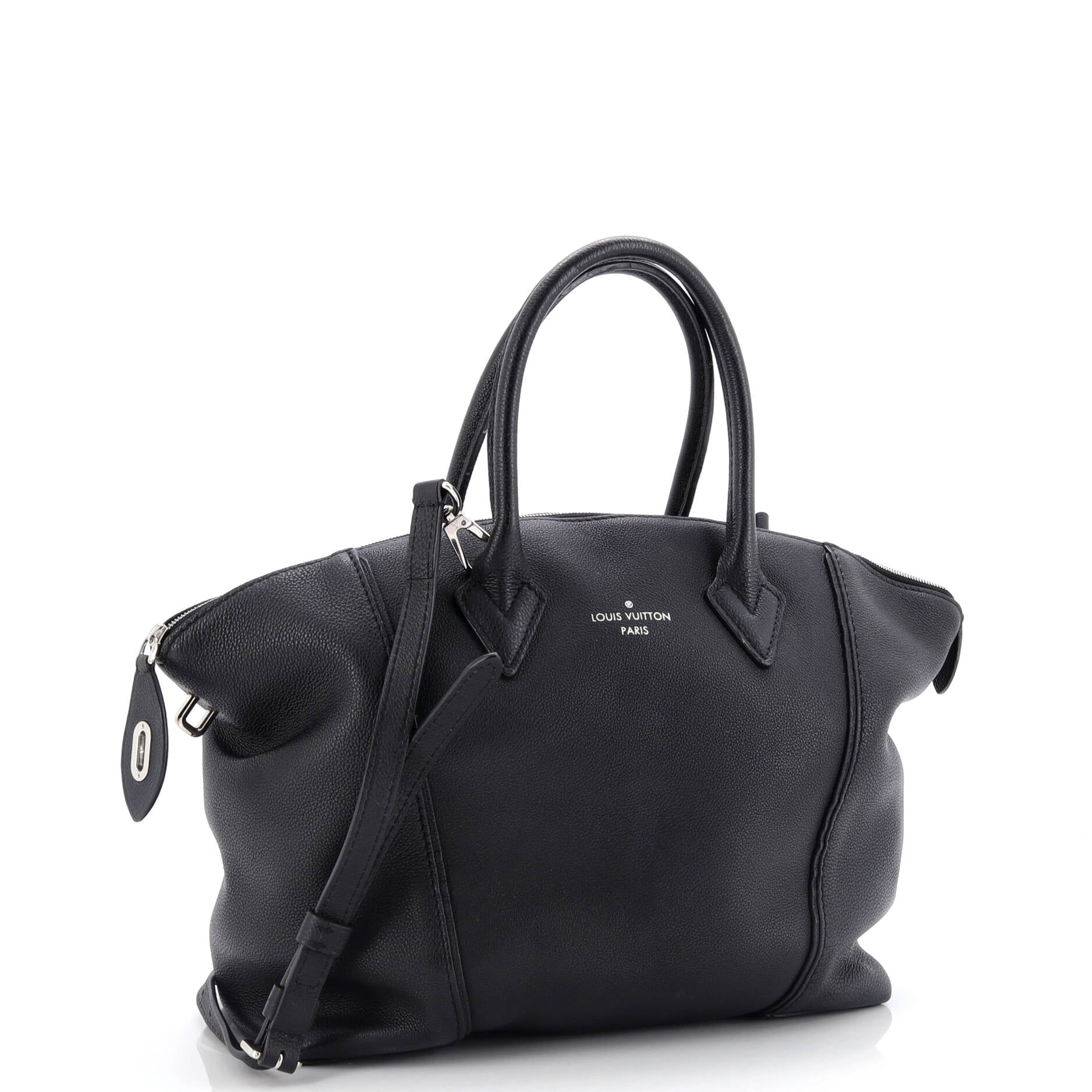 Louis Vuitton Soft Lockit Handbag Leather PM