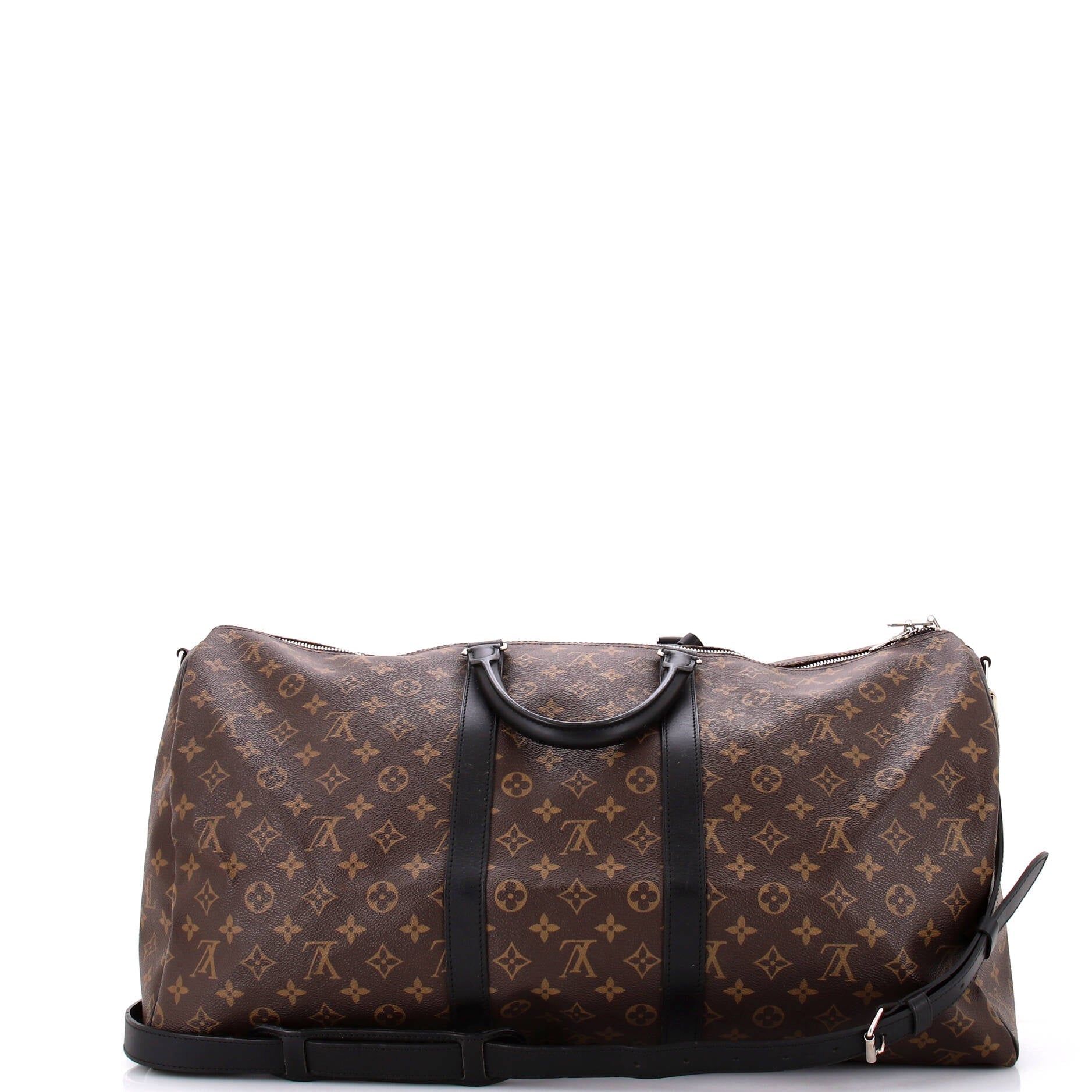 Louis Vuitton Keepall Bandouliere Bag Macassar Monogram Canvas 50