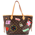 Louis Vuitton Neverfull NM Tote Limited Edition Patches Monogram Canvas MM