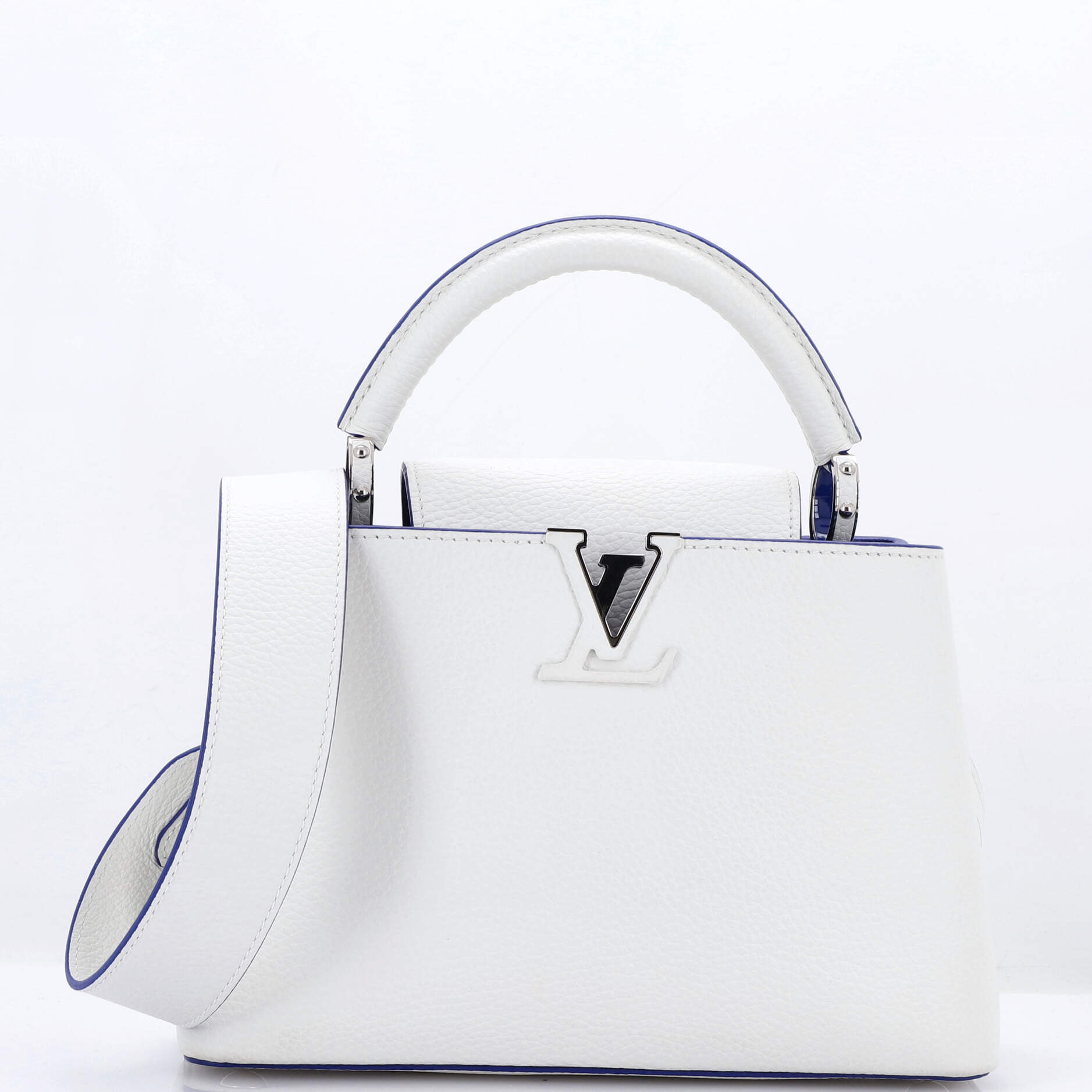 Louis Vuitton Capucines Bag Limited Edition Taurillion Leather with Monogram Flower Print Interior BB