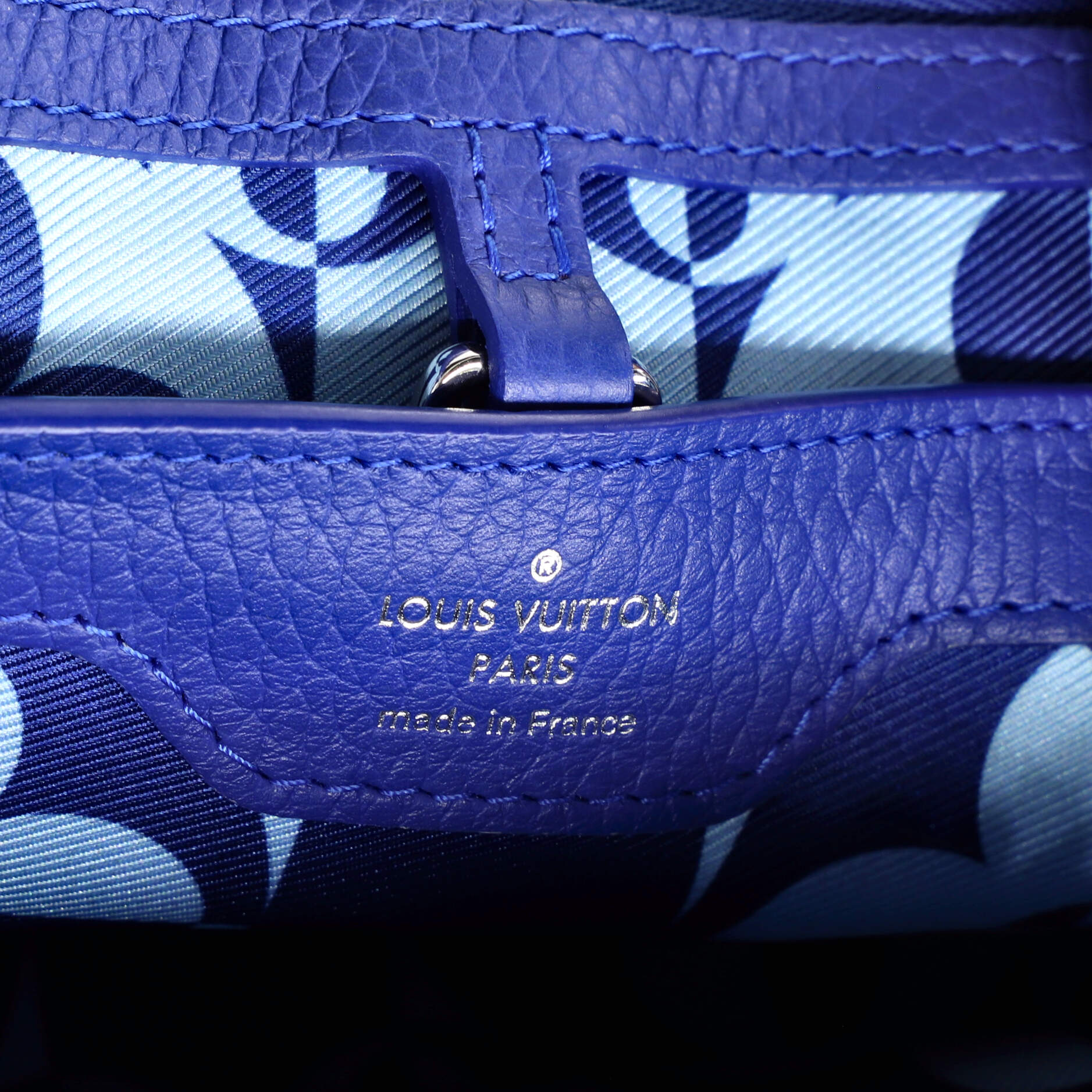 Louis Vuitton Capucines Bag Limited Edition Taurillion Leather with Monogram Flower Print Interior BB
