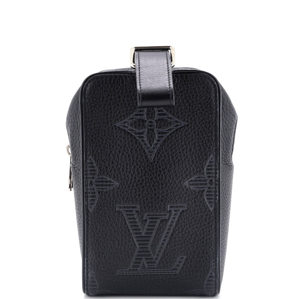 Louis Vuitton Wash Pouch Monogram Shadow Giant Taurillon Leather