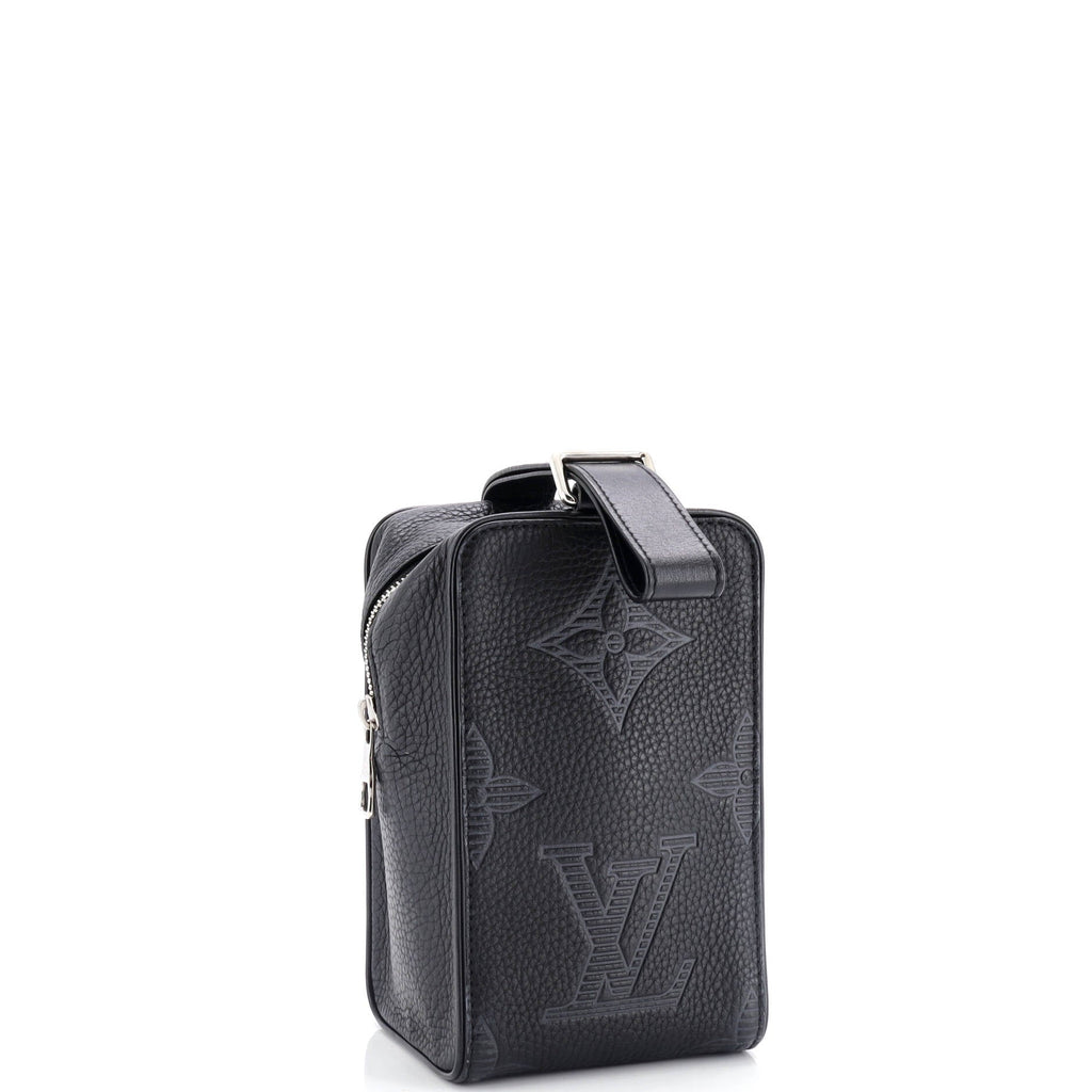 Louis Vuitton Wash Pouch Monogram Shadow Giant Taurillon Leather