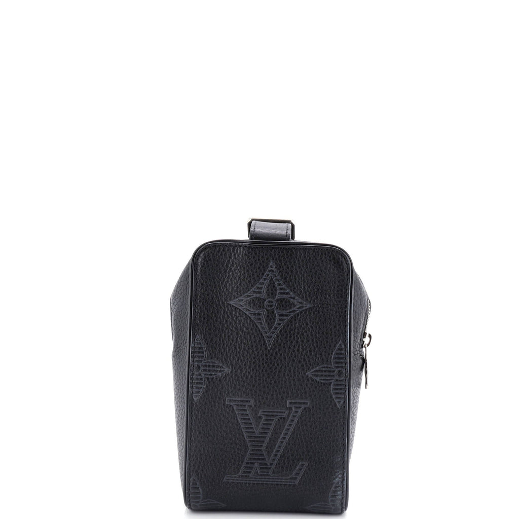 Louis Vuitton Wash Pouch Monogram Shadow Giant Taurillon Leather