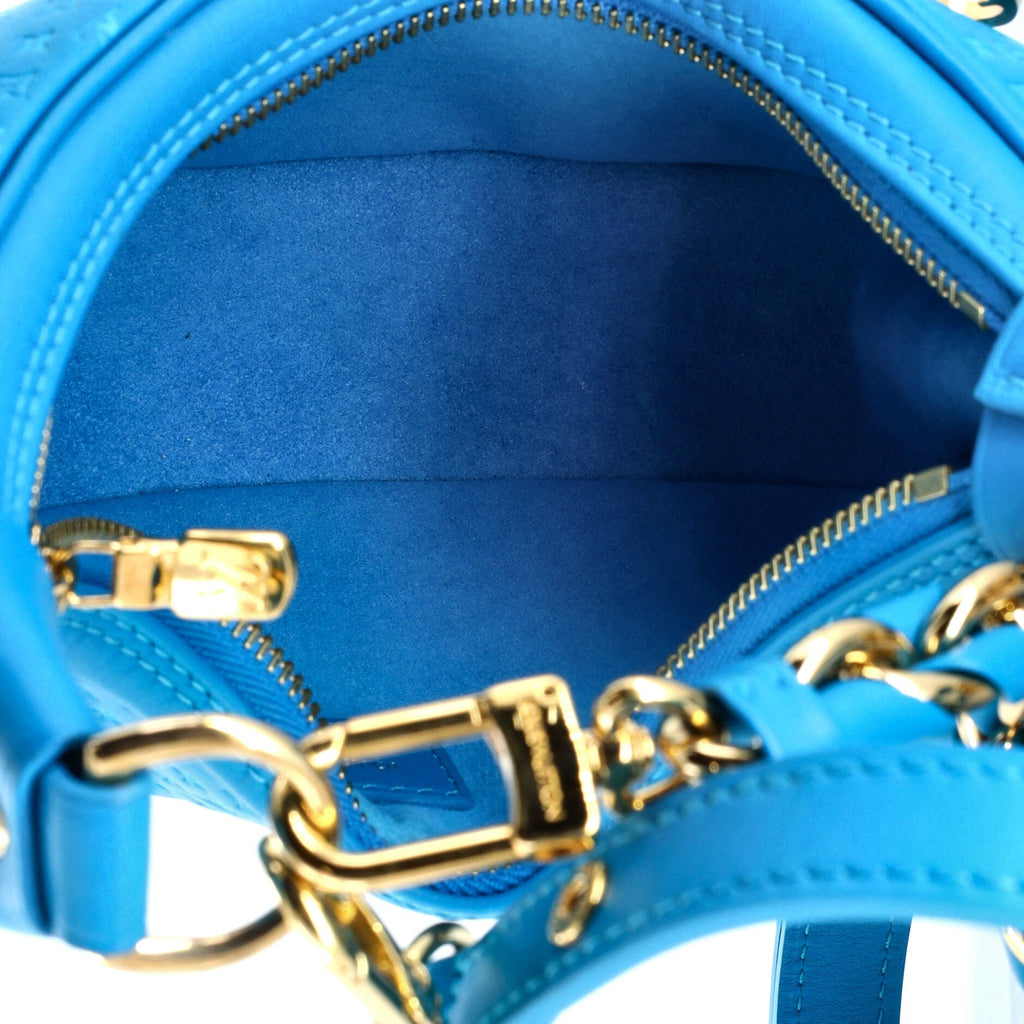 Louis Vuitton Loop Handbag Nanogram Embossed Leather