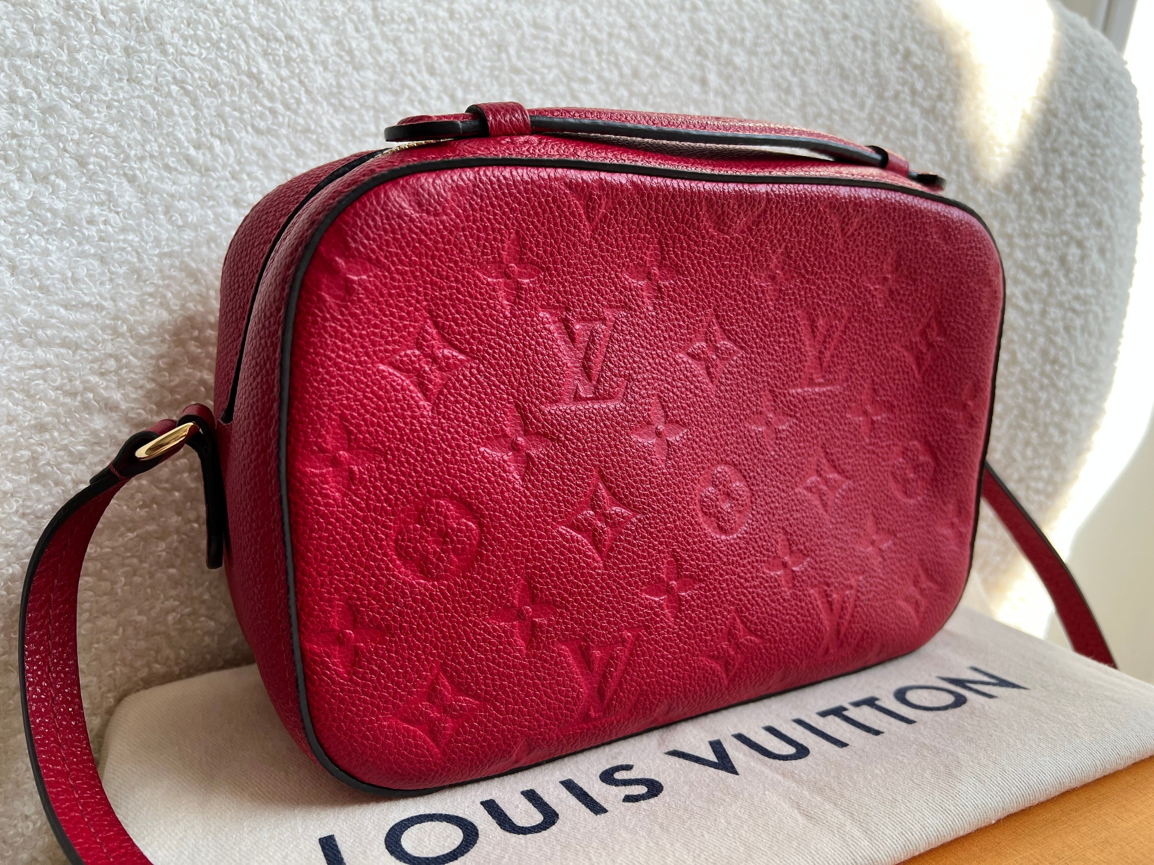 Louis Vuitton Saintonge Red Empreinte (RRP £1520)
