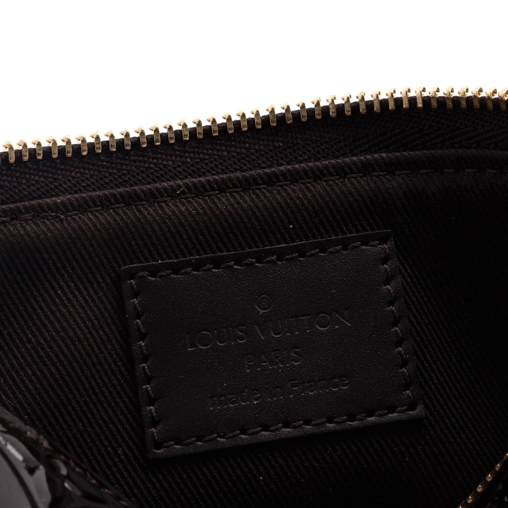 Louis Vuitton Pochette Accessoires Monogram Vernis with Monogram Canvas Mini