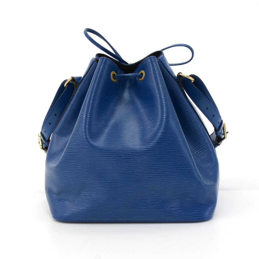 Louis Vuitto Petit Noe Blue Epi Leather Bag
