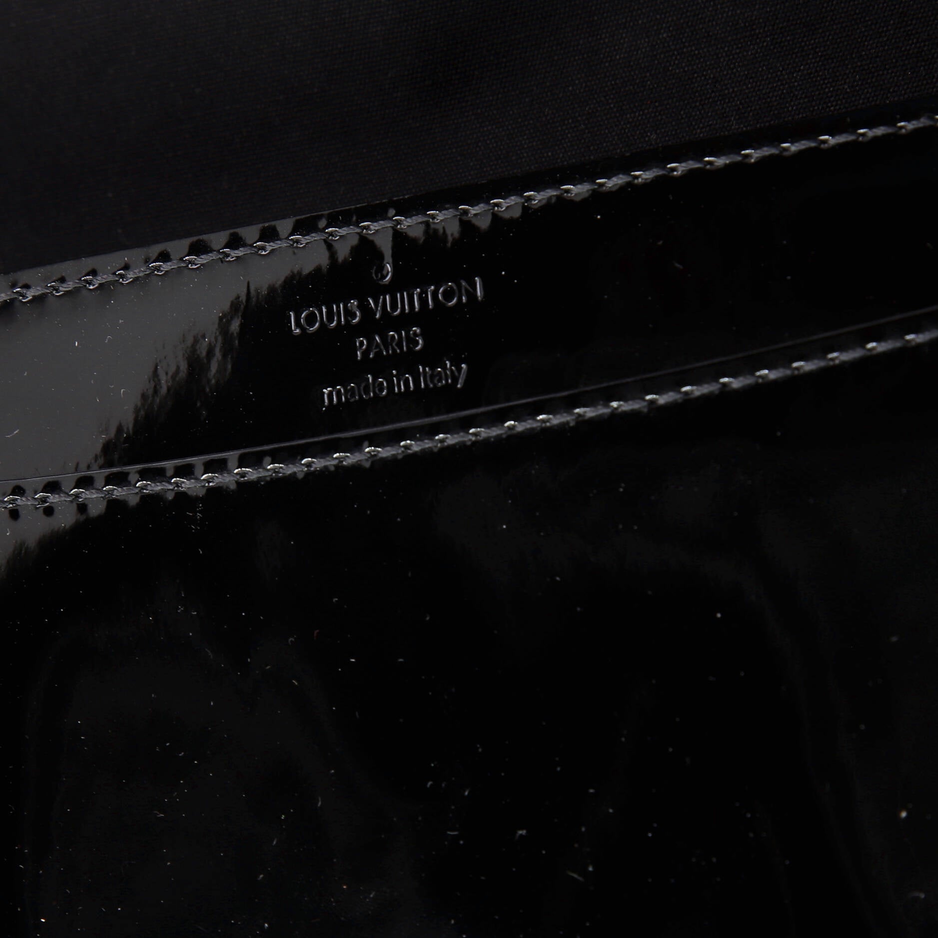 Louis Vuitton Louise Clutch Patent East West