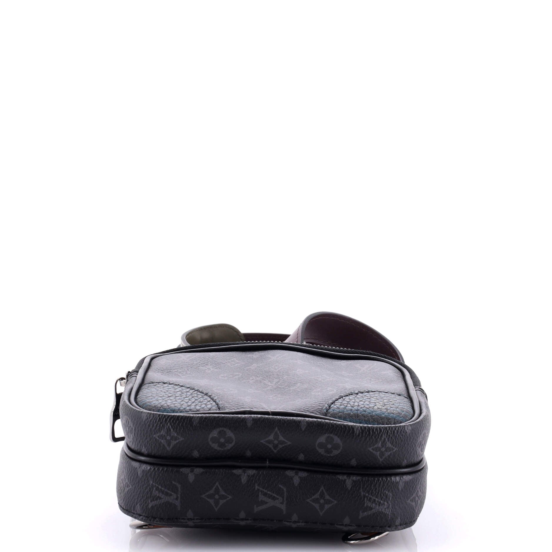 Louis Vuitton Amazone Sling Bag Patchwork Monogram Eclipse Canvas and Printed Leather
