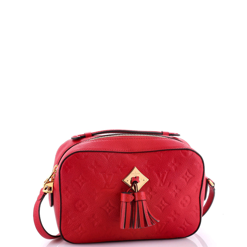 Louis Vuitton Saintonge Handbag Monogram Empreinte Leather