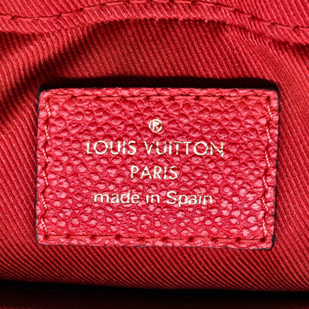 Louis Vuitton Saintonge Handbag Monogram Empreinte Leather