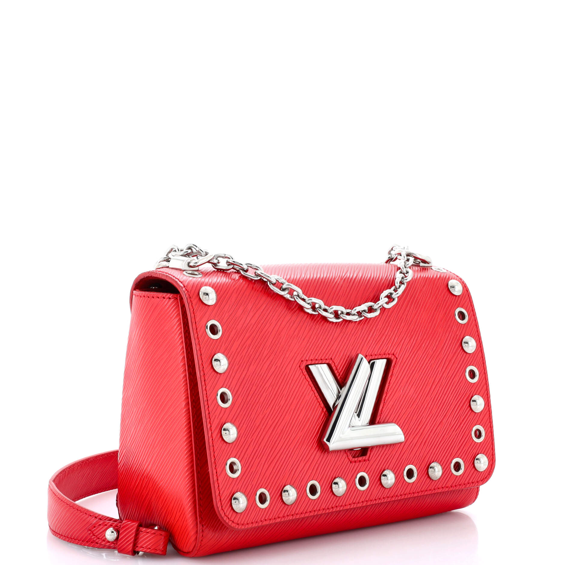 Louis Vuitton Twist Handbag Studded Epi Leather MM