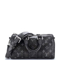 Louis Vuitton Keepall Bandouliere Bag Brushed Monogram Leather 25