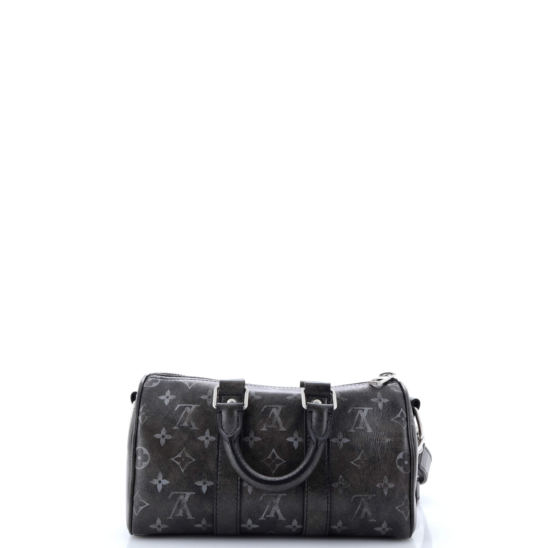 Louis Vuitton Keepall Bandouliere Bag Brushed Monogram Leather 25