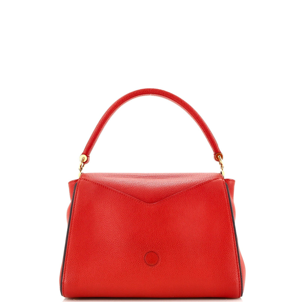 Louis Vuitton Double V Handbag Calfskin with Monogram Canvas