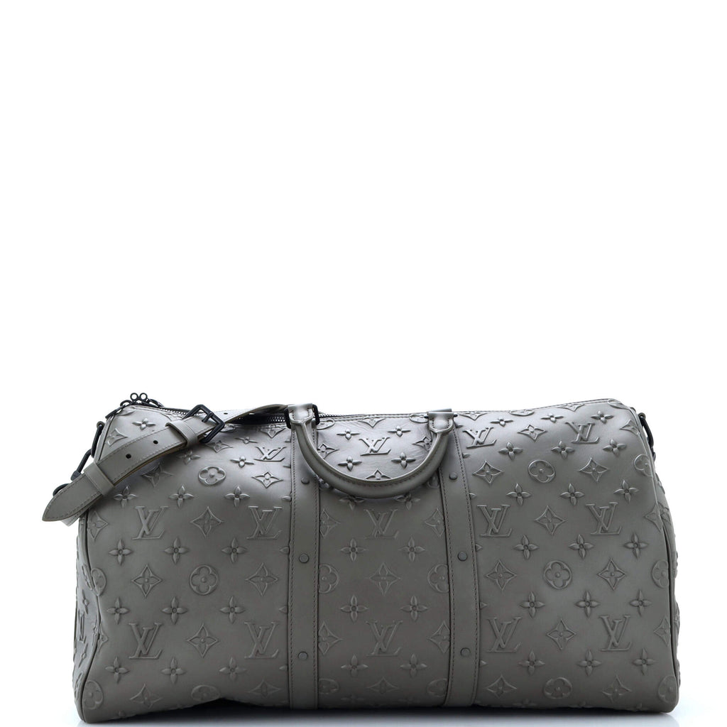 Louis Vuitton Keepall Bandouliere Bag Monogram Seal Leather 50