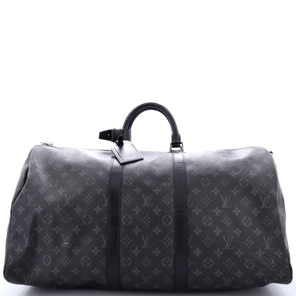 Louis Vuitton Keepall Bandouliere Bag Monogram Eclipse Canvas 55
