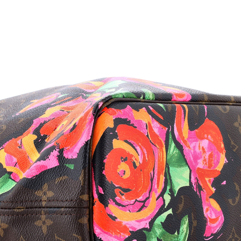 Louis Vuitton Neverfull Tote Limited Edition Monogram Roses MM