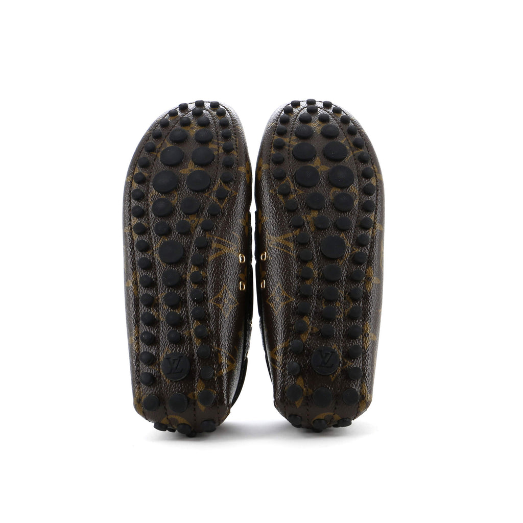 Louis Vuitton Women's Gloria Flat Loafers Reverse Monogram Canvas