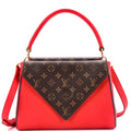Louis Vuitton Double V Handbag Calfskin with Monogram Canvas