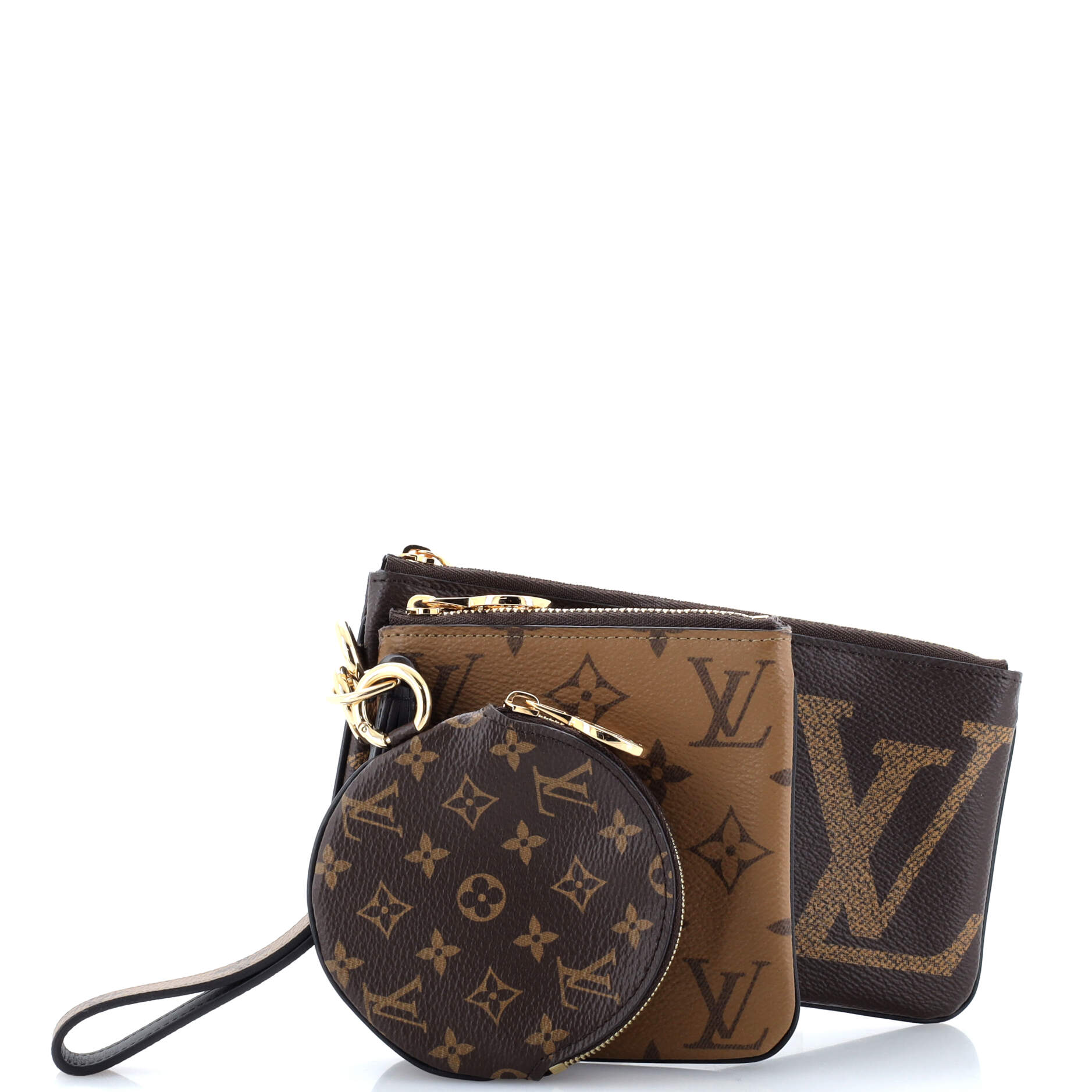 Louis Vuitton Trio Pouch Set Reverse Monogram Giant