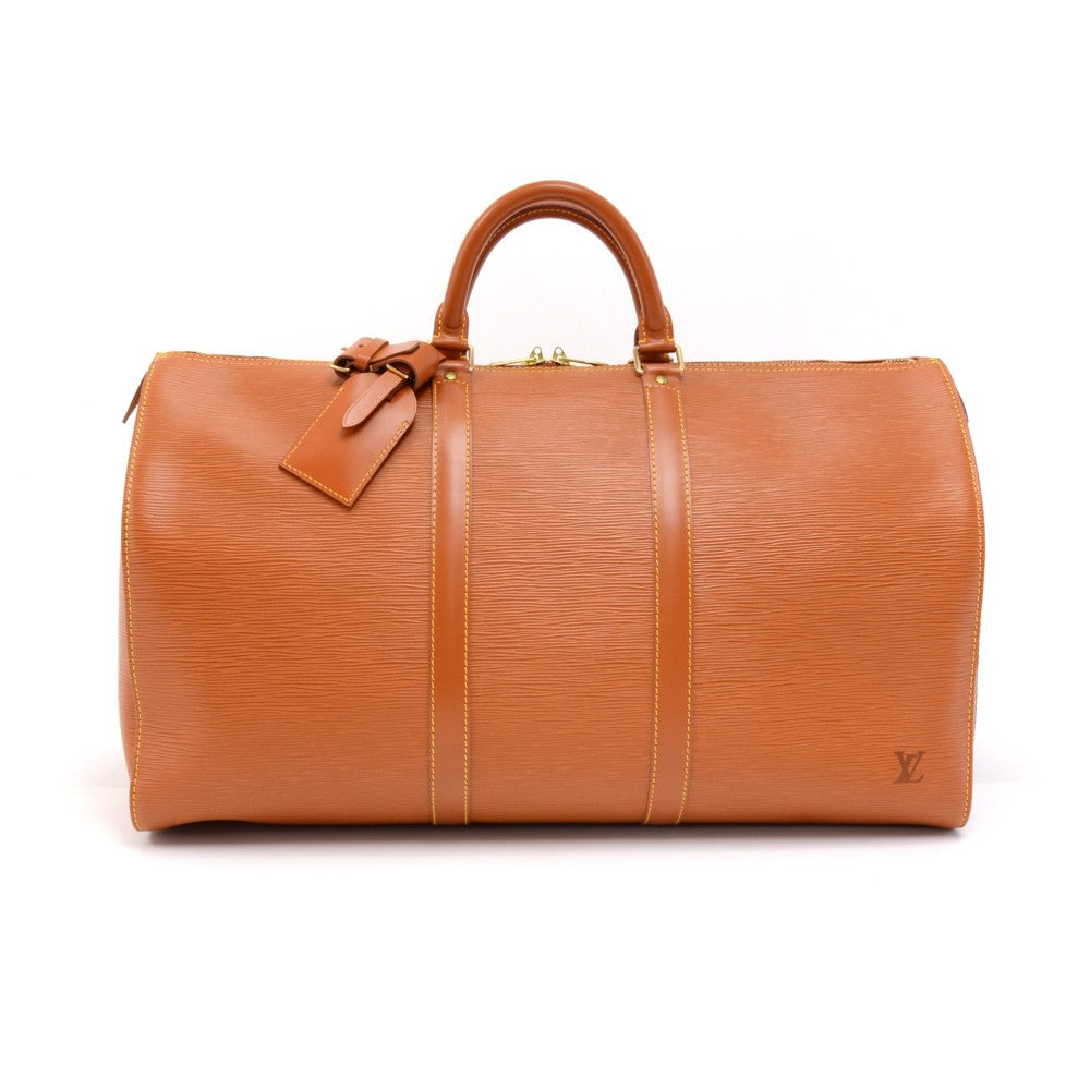 Louis Vuitto Keepall 50 Epi Leather Travel Bag