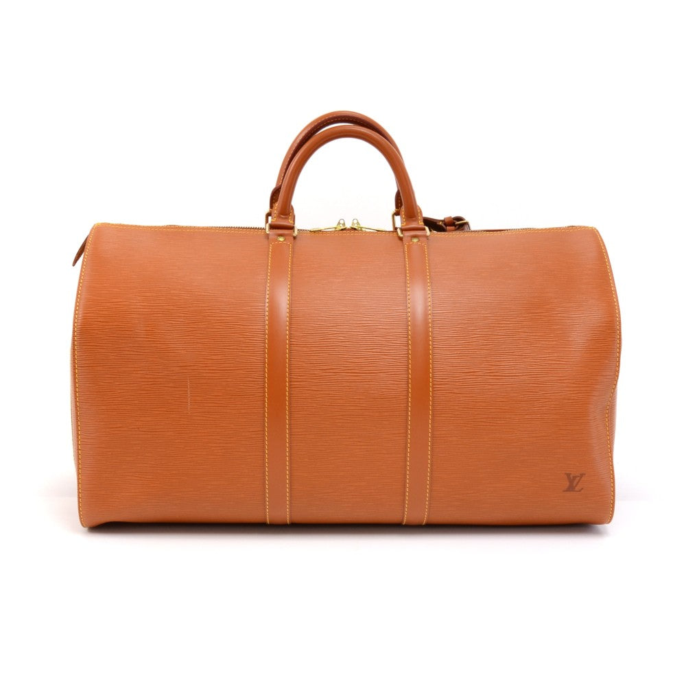 Louis Vuitto Keepall 50 Epi Leather Travel Bag