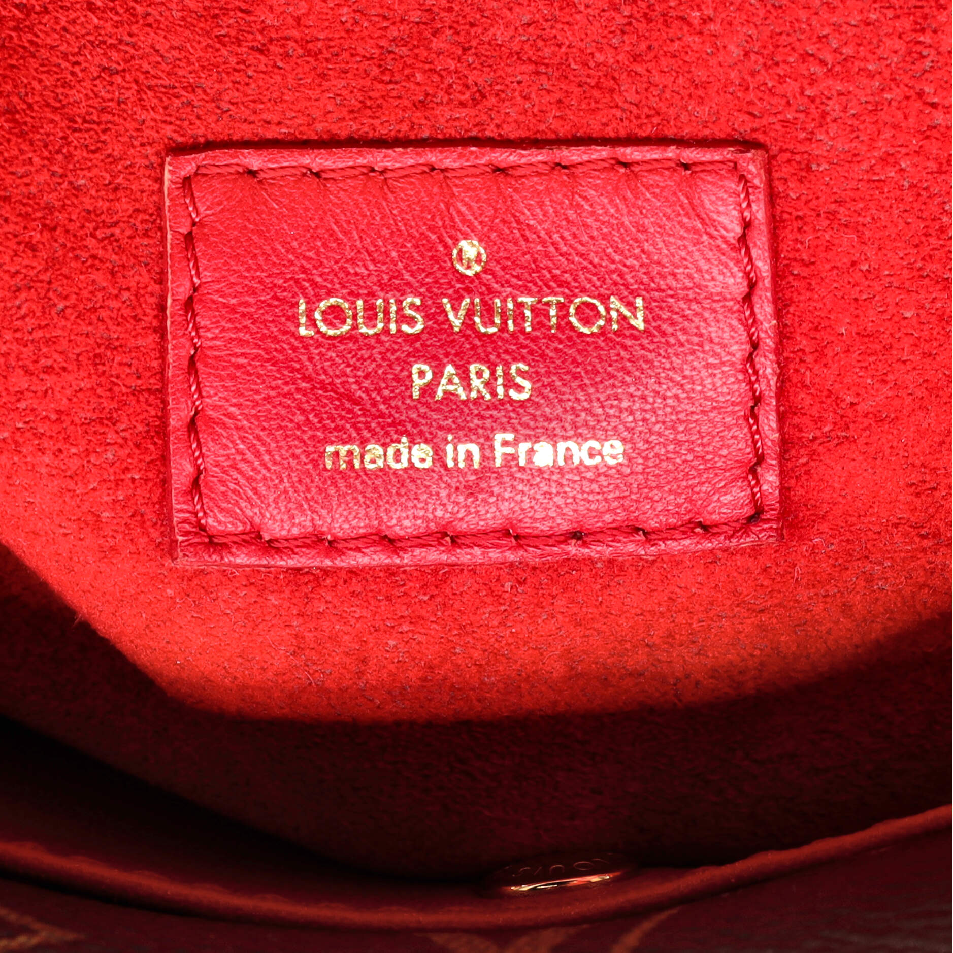 Louis Vuitton Double V Handbag Calfskin with Monogram Canvas