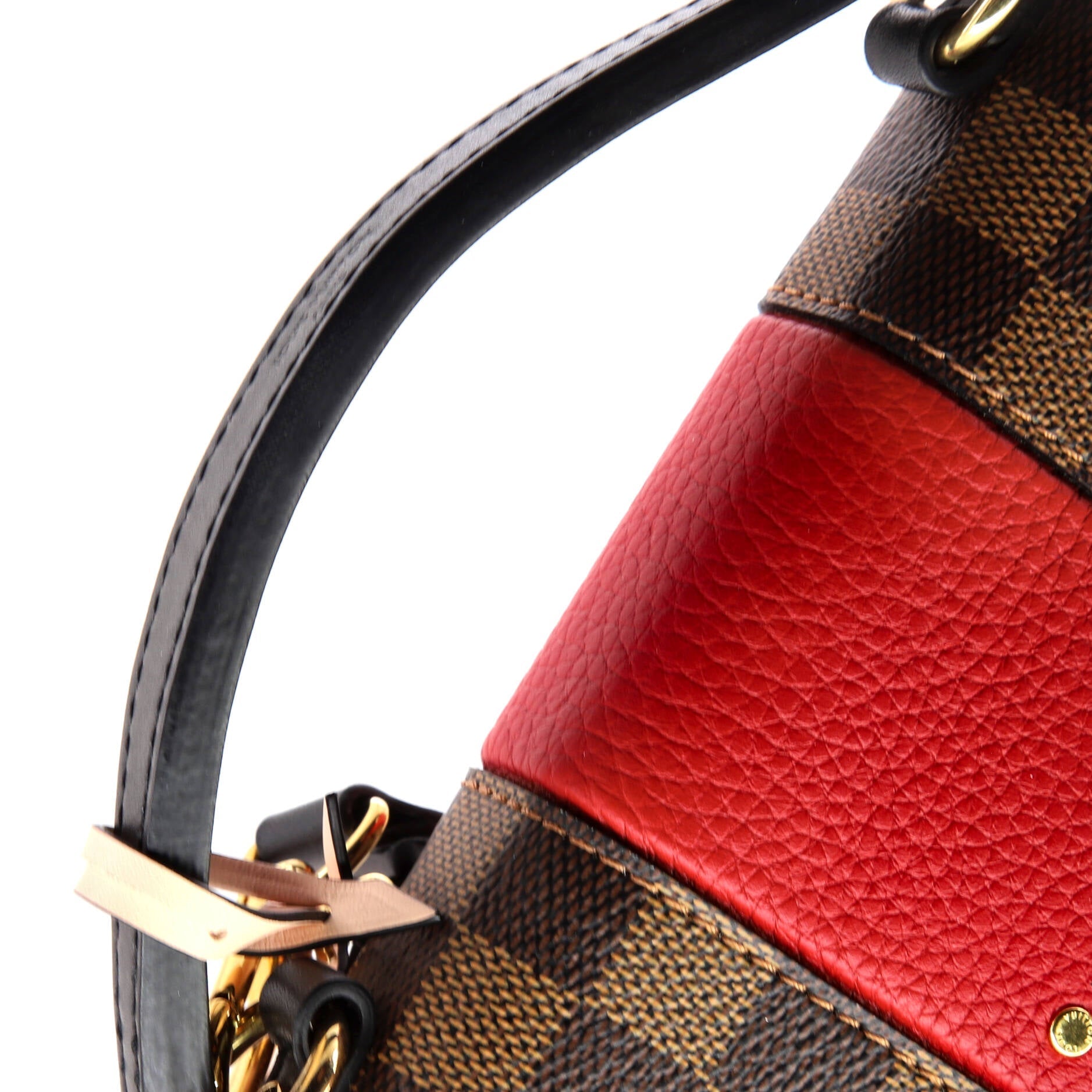 Louis Vuitton Bond Street Handbag Damier with Leather BB
