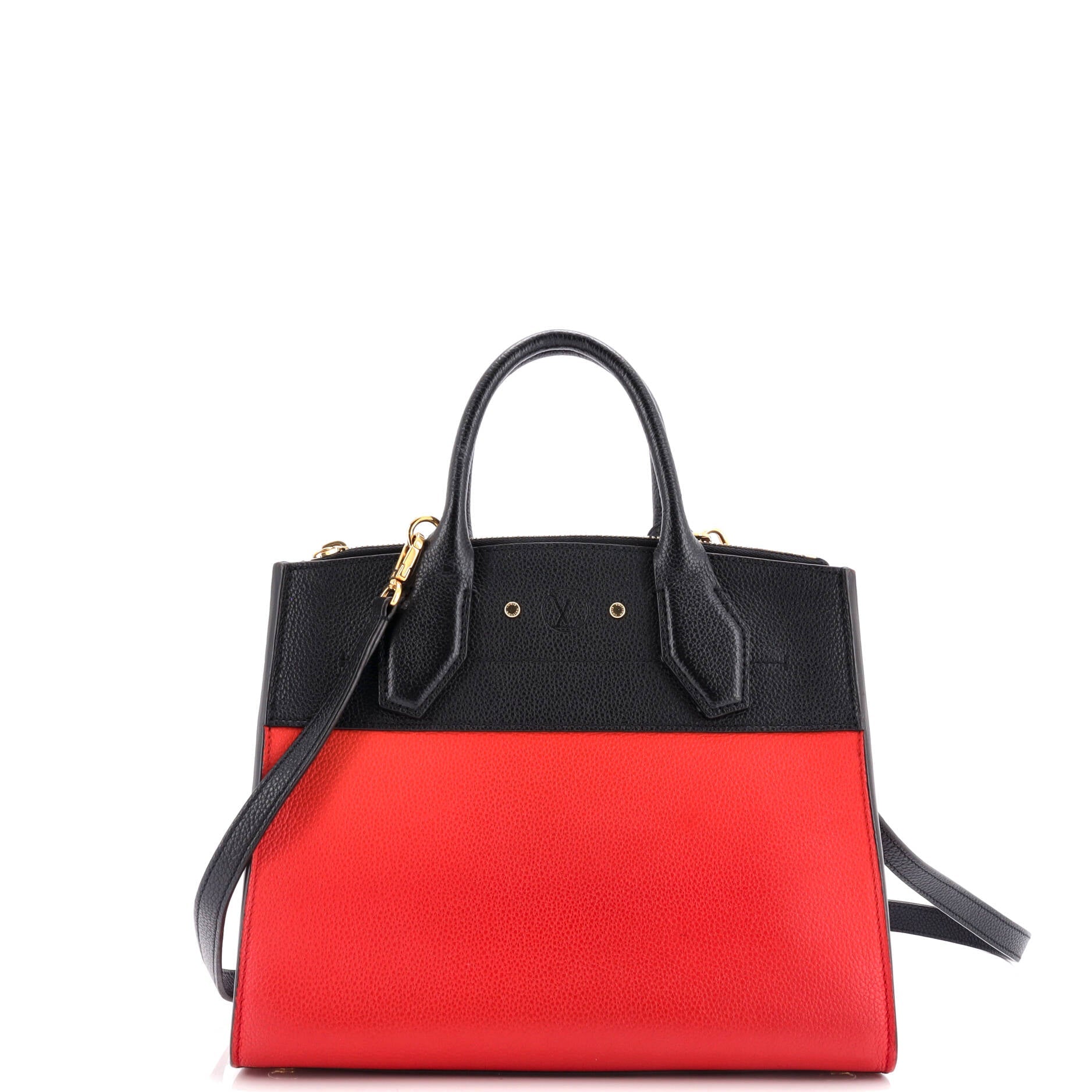 Louis Vuitton City Steamer Handbag Leather PM