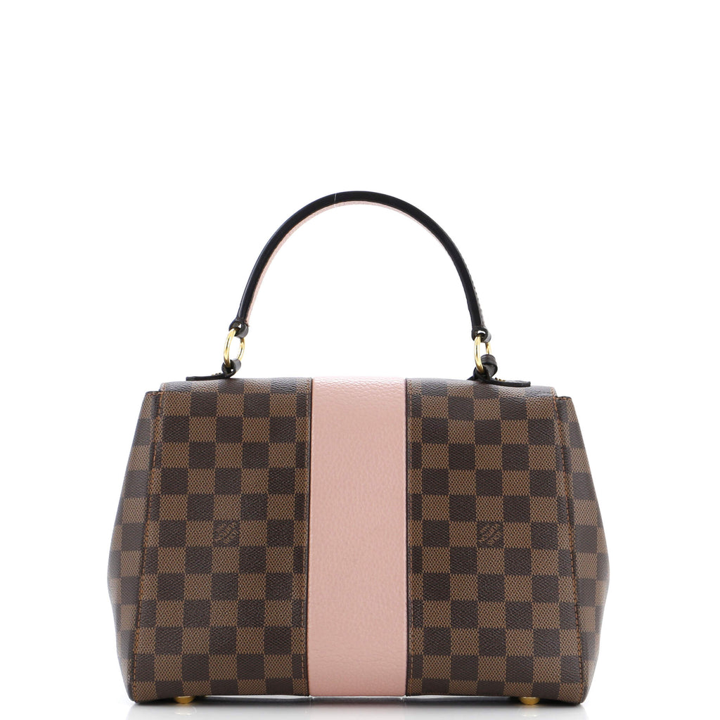 Louis Vuitton Bond Street Handbag Damier with Leather MM